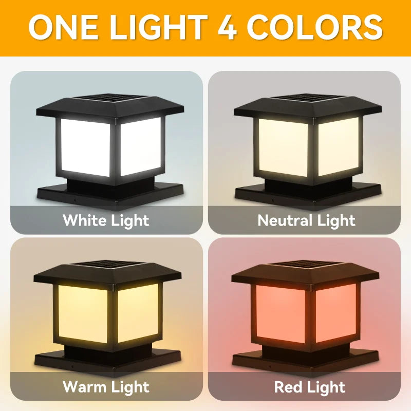 Vintage LED solar lamps for garden and courtyard - view 5