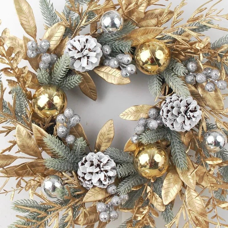 Artificial rattan garland for Christmas and New Year decorations - view 7