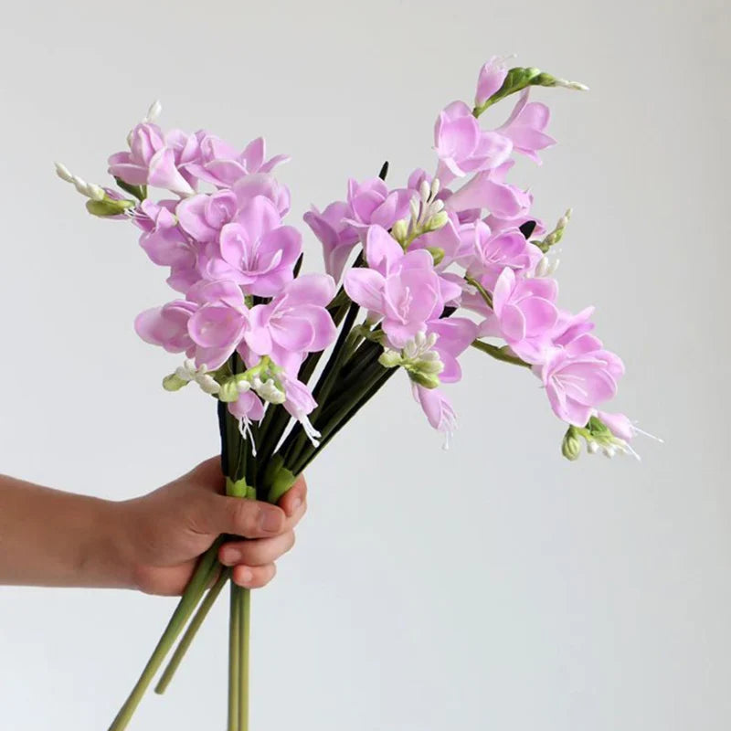 Artificial flowers orchids wedding bouquet elegant decoration - view 5