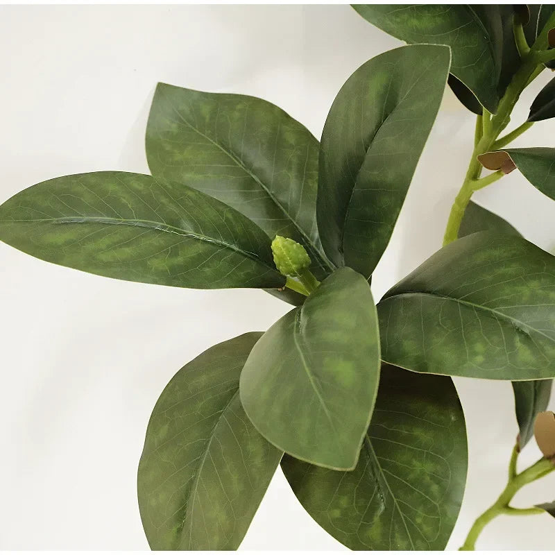 Artificial magnolia leaves for realistic interior decoration