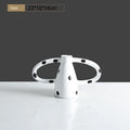 Black And White Polka Dot Double Ear Vase Decoration, Cave Style Homestay Sample Board Room Minimalist Flower Set - white