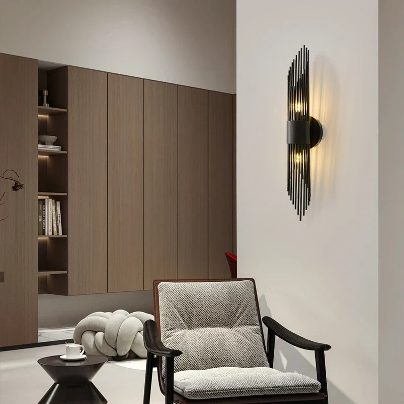 Copper retro wall sconce for elegant interior decoration - view 2
