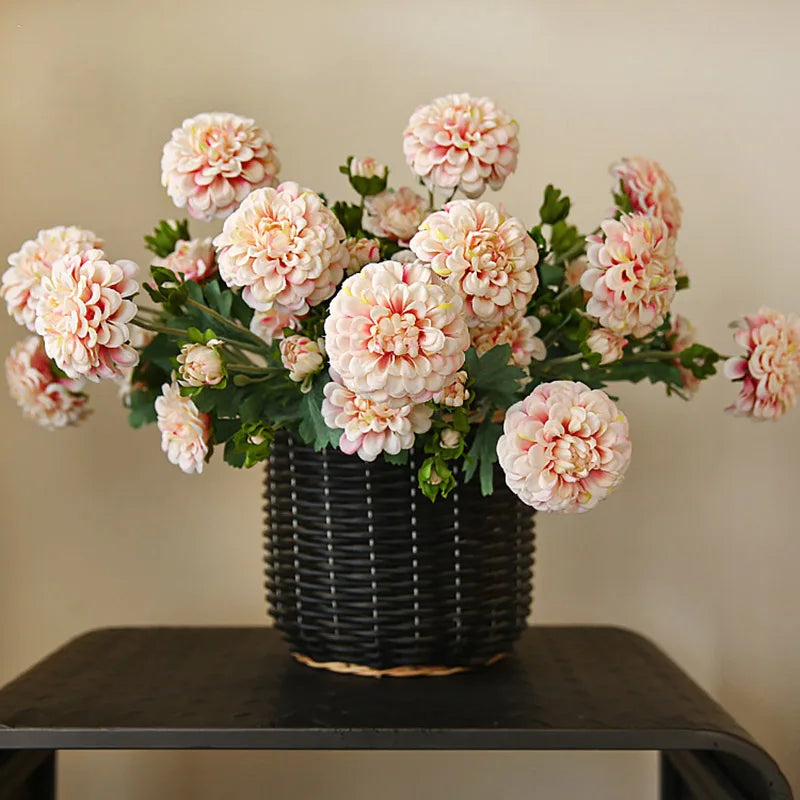 Realistic oriental chrysanthemum artificial flowers for wedding decoration - view 2
