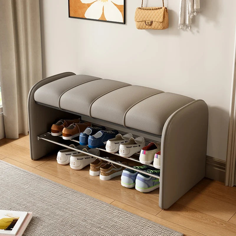 Changing stool and multipurpose storage cabinet - Grey-80cm