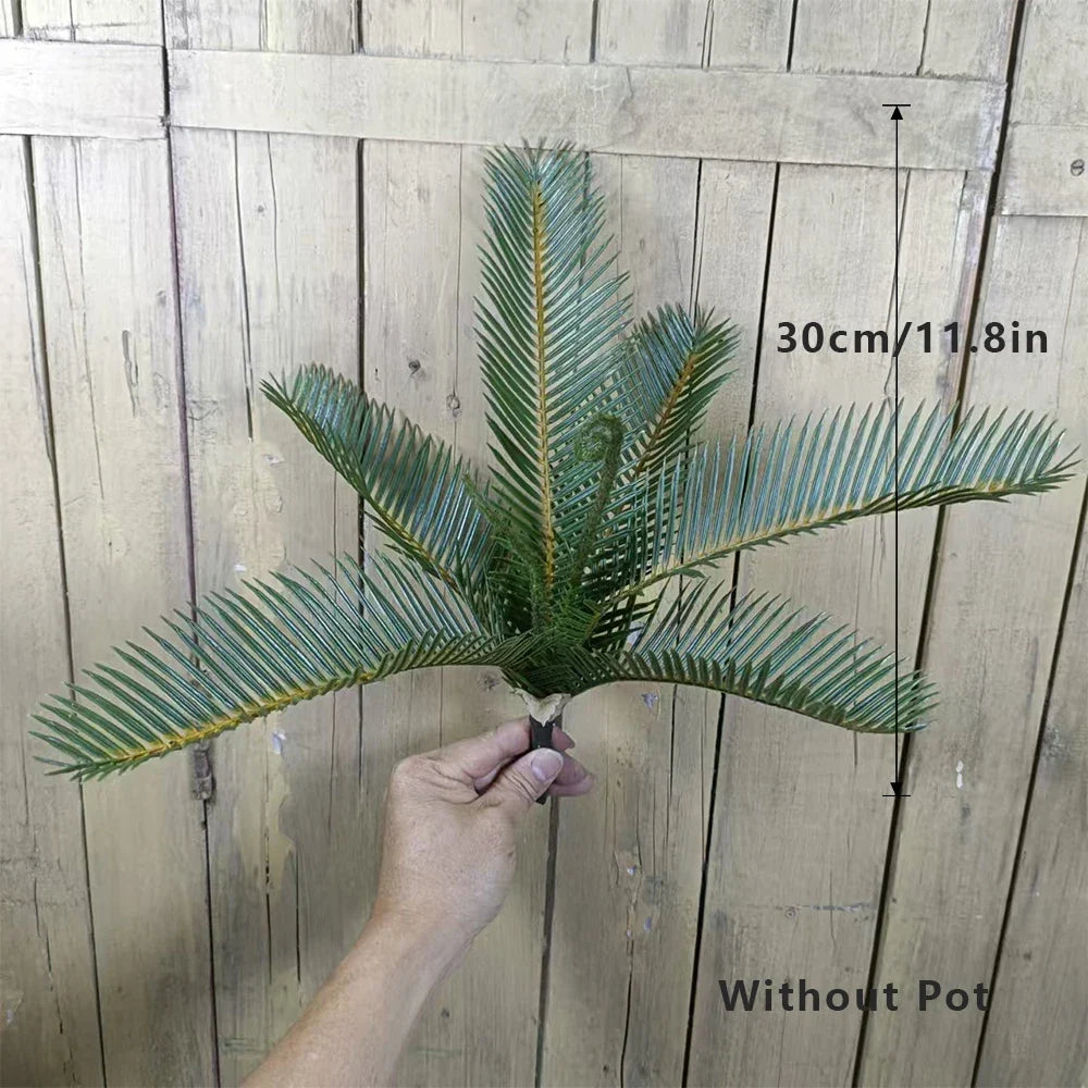 Artificial Coconut Palm Branch Plant, 30-50 cm, for Home Decor - 30cm 6 feuilles