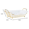Golden Metal Wire Basket for Fruit and Snack Storage - Metal Basket
