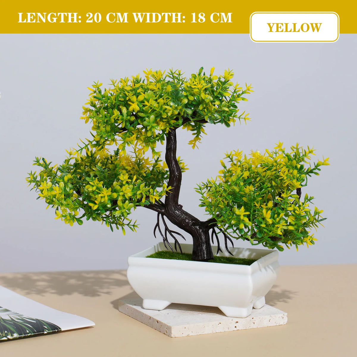 Artificial plants bonsai small tree interior and exterior decoration - PJ31-04 / With Pot
