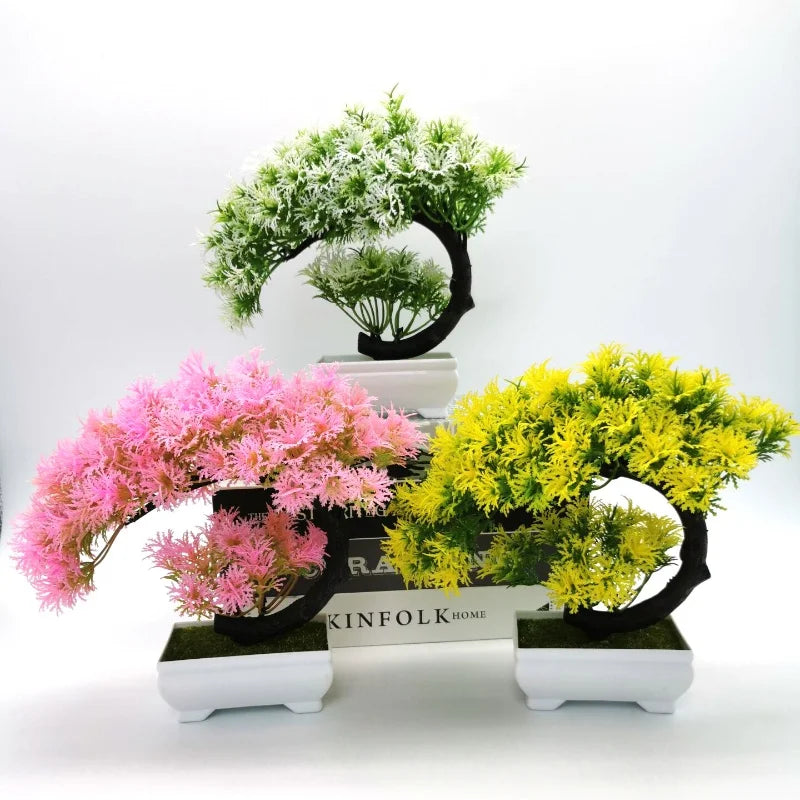 Artificial bonsai decorative plants for office and home