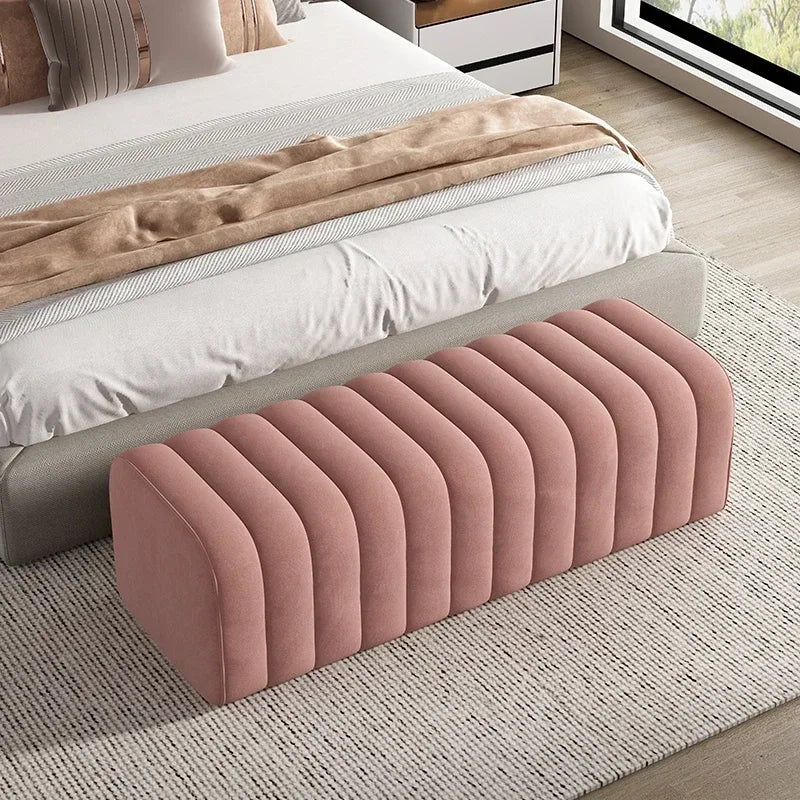 Modern design shoe bench with soft and comfortable footrest - view 6