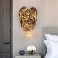 Decorative retro angel wall sconce for living room and restaurant