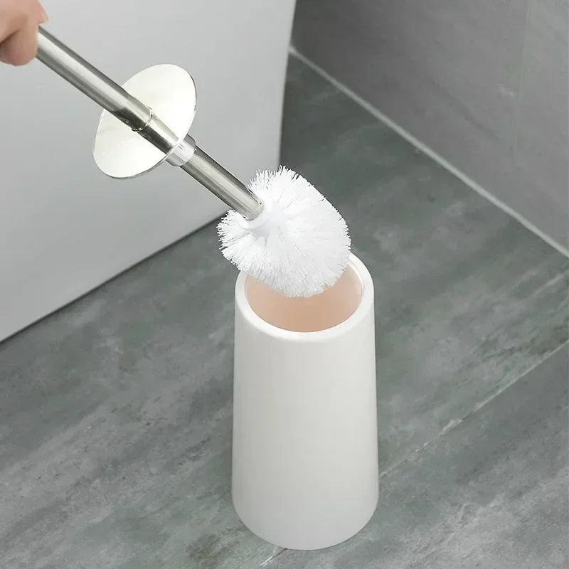 Creative toilet brush with bathroom holder