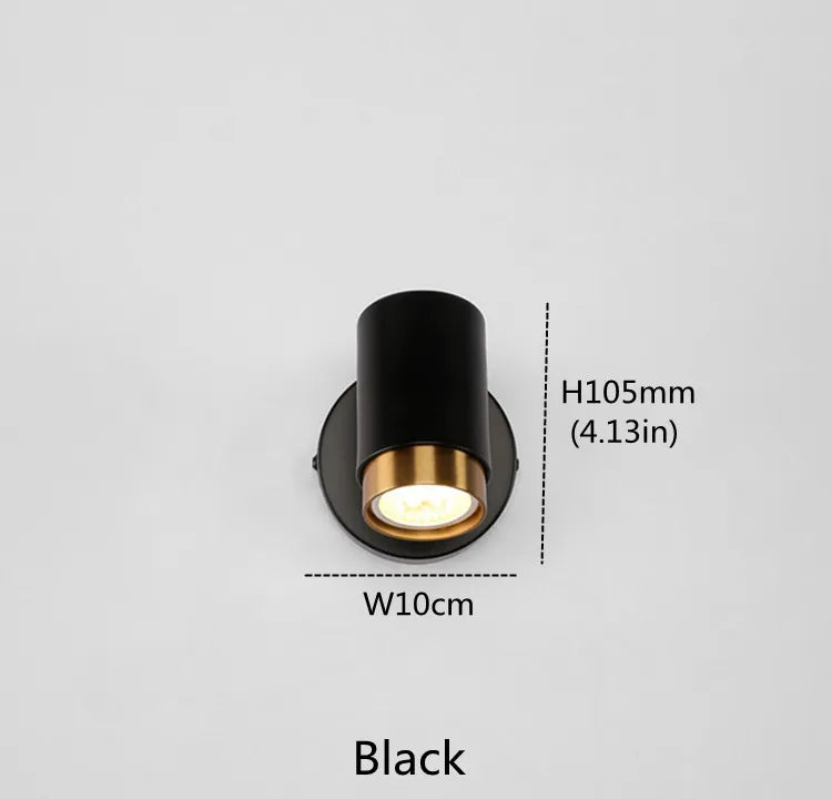 American Bronze Mirror Front Light , Bathroom Wall Lamps Mirror Light ,Powder Room Mirror Wall Lights Lighting LED Makeup Mirror - 1head Black D / Light Warm