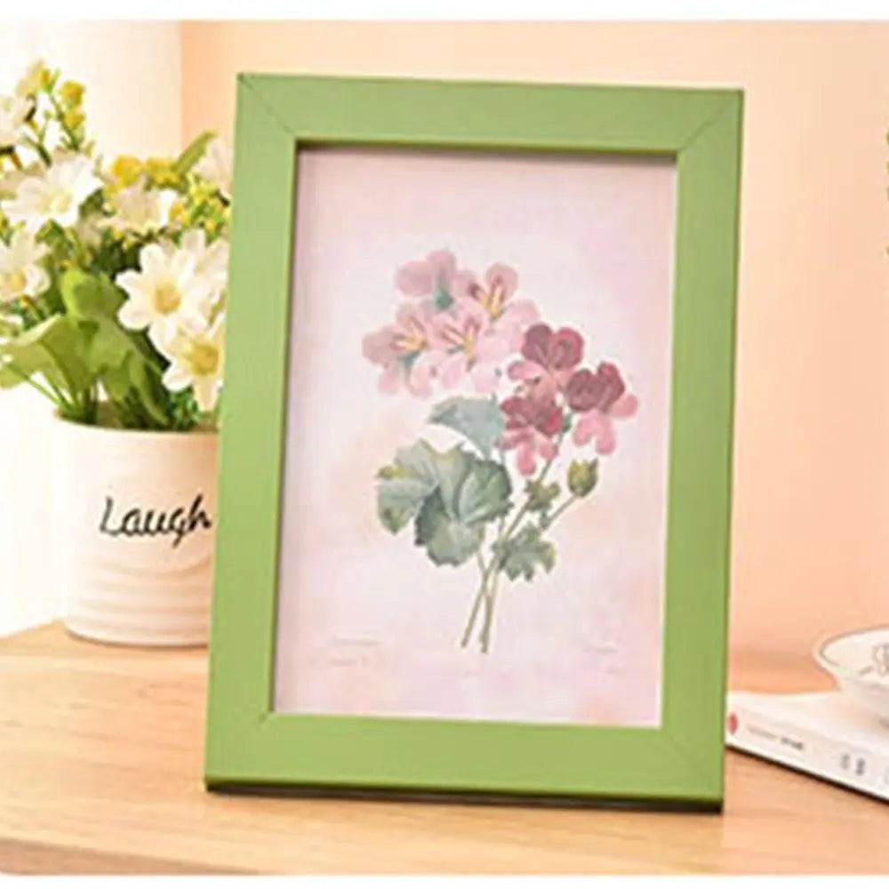 Colorful handcrafted photo frame for DIY decoration and display - Green / 15x20cm