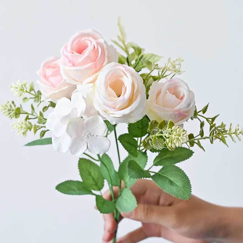 Bouquet of retro artificial peonies for wedding decoration - view 4