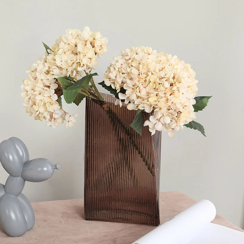 Set of 3 artificial flowers of hortensia for wedding decoration - view 3