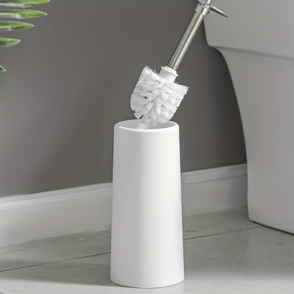 Toilet Brush, Household No Dead Corner Stainless Steel Long Handle Squat Toilet Cleaning Brush Set Toilet bowl scrubber Bathroom - view 4