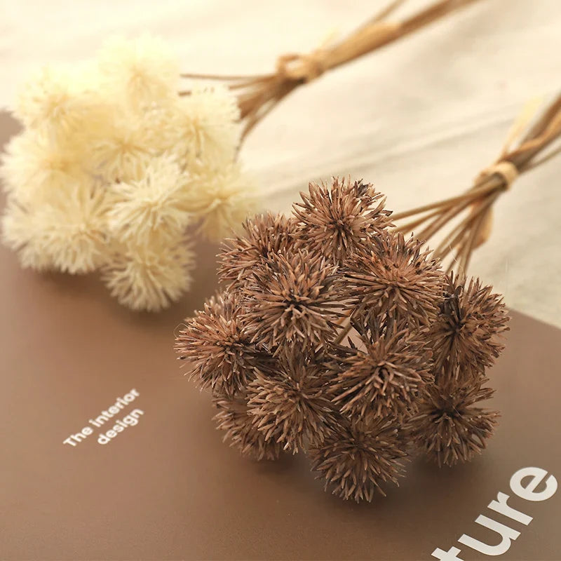 Set of 12 artificial dandelion balls for decoration and gifts - view 4