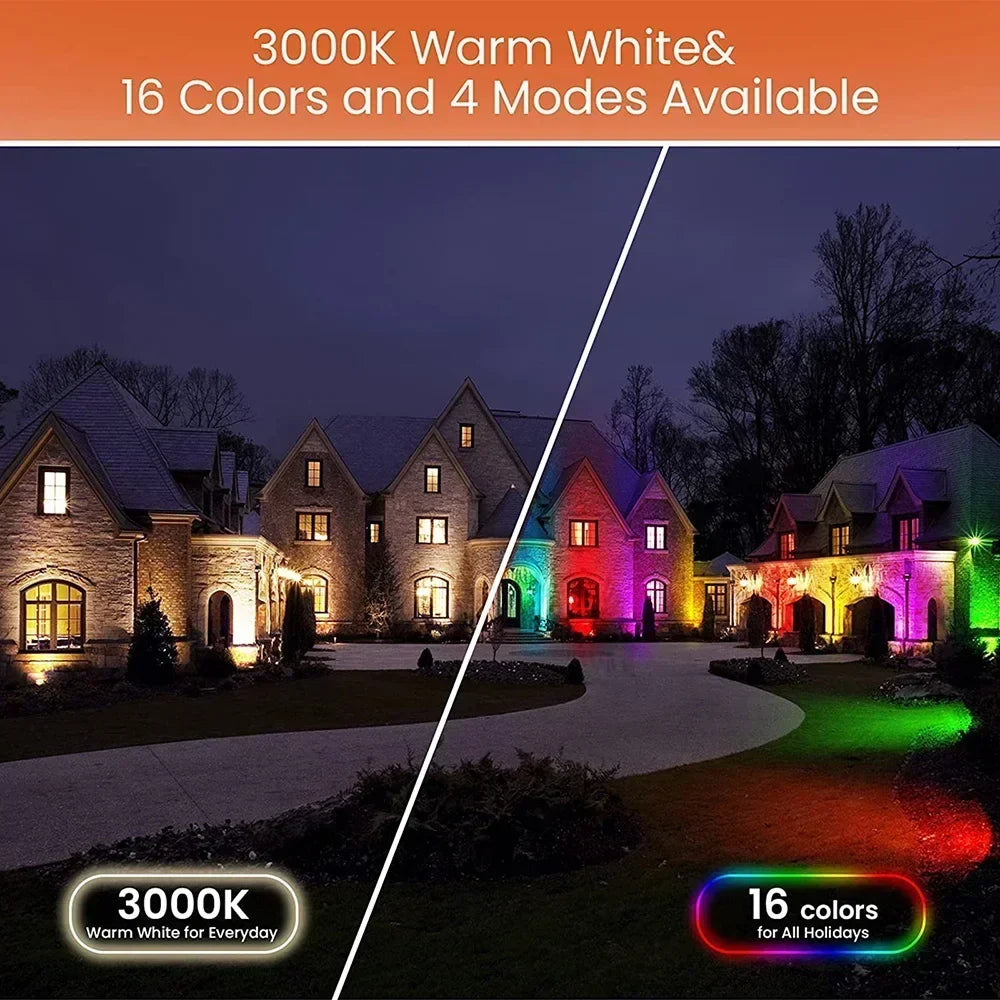 LED garden lamp with 16-color remote control for outdoors - view 5