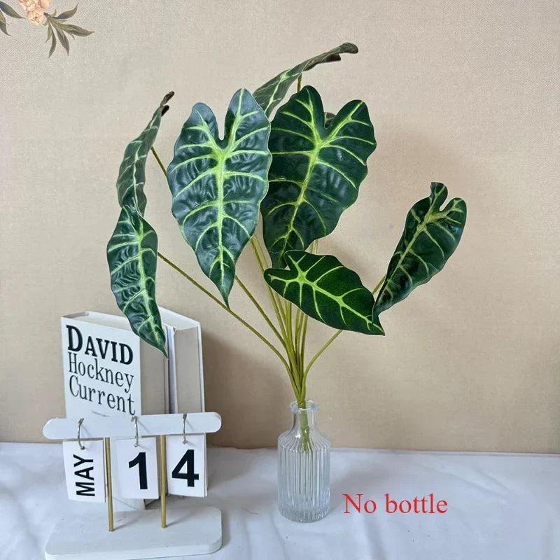 9 head artificial plant for interior and exterior decoration - Green