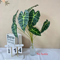 9 head artificial plant for interior and exterior decoration - Green