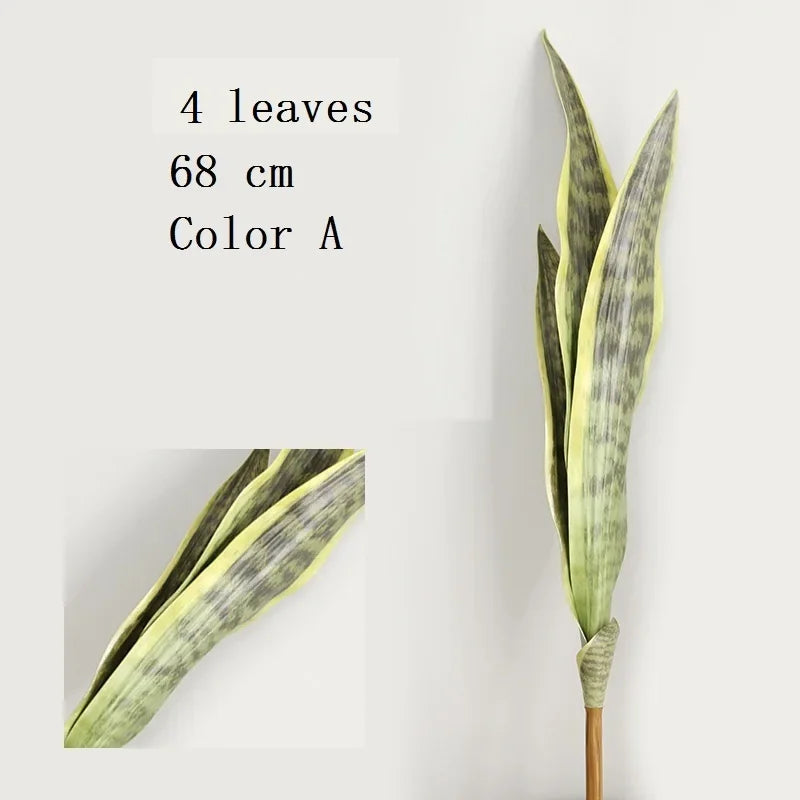 3 branches of artificial plants for interior and exterior decoration - 68CM Color A