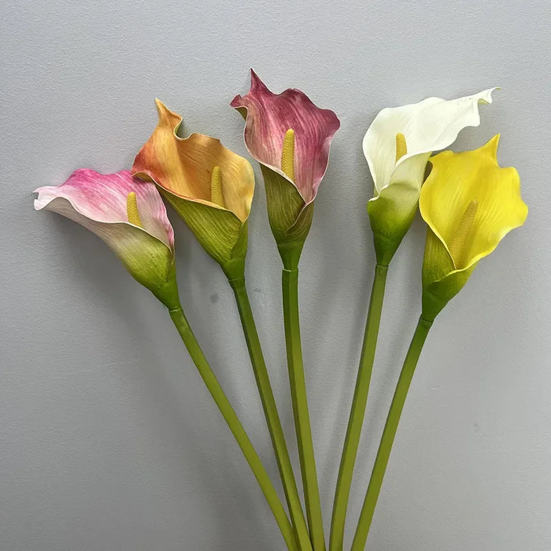 Set of 4 artificial calla lys for wedding decoration - view 5