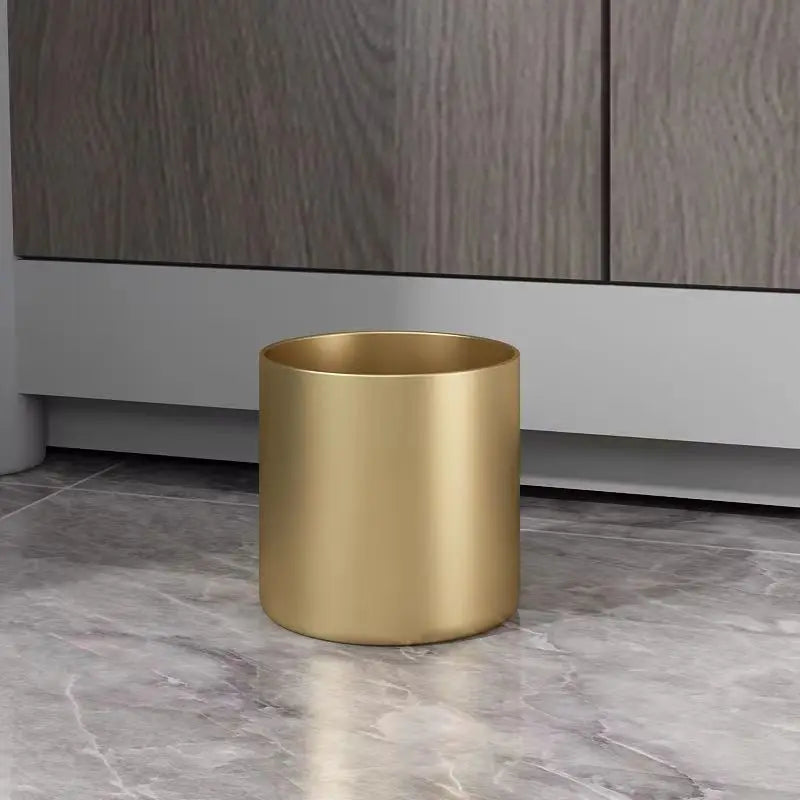 Creative cylindrical flower pot in metal for interior decoration - view 10