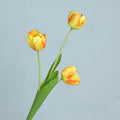 Artificial tulip flowers in decorative silk for any occasion - Orange