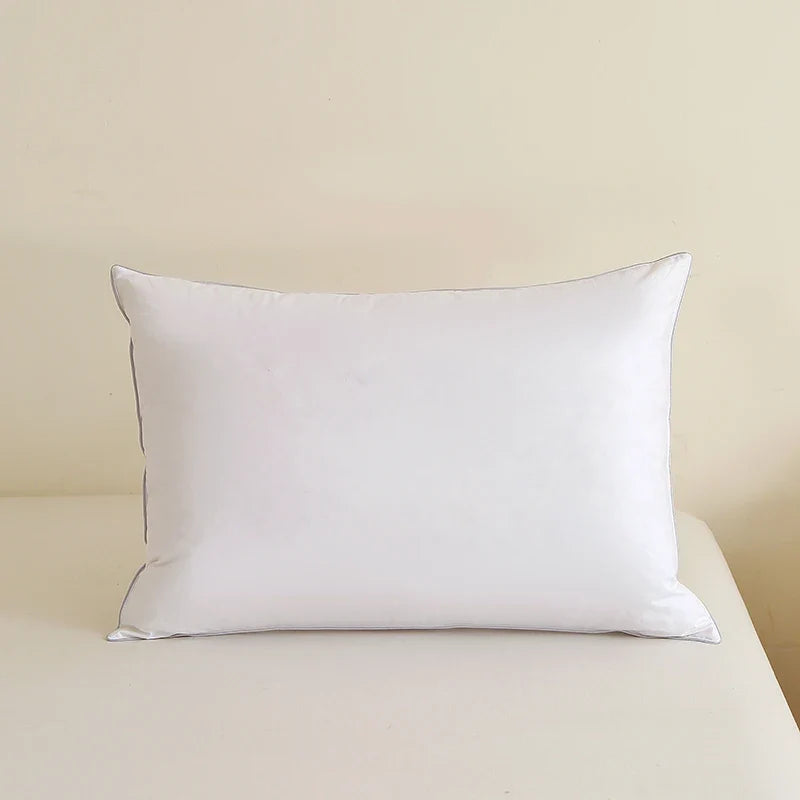 1 piece pillow,8 sizes, 100% cotton, white goose feather bed soft pillow - view 3