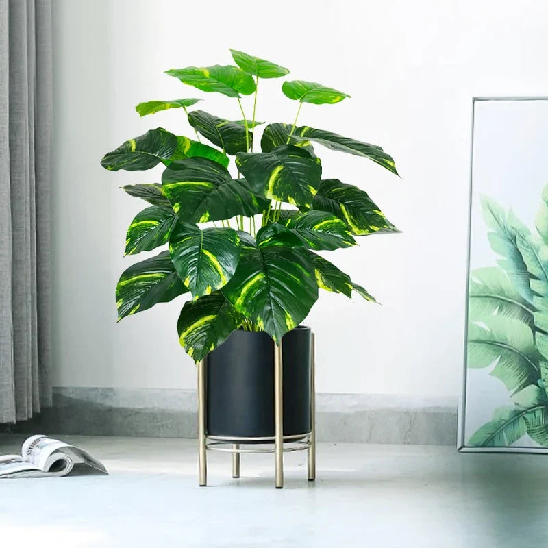Artificial plants large leaves monstera for interior decoration