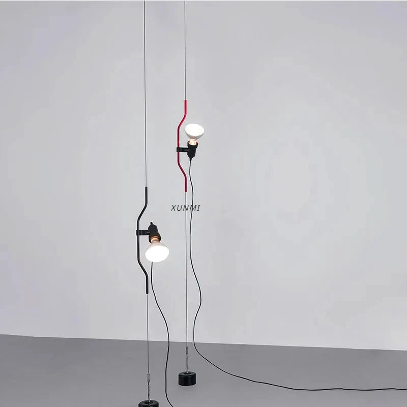 Italian minimalist foot chandelier with decorative adjustable height - view 2