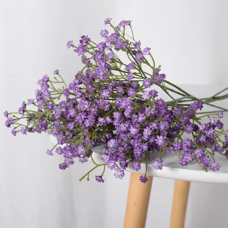 Bouquet of artificial flowers stars for parties and decorations - Purple