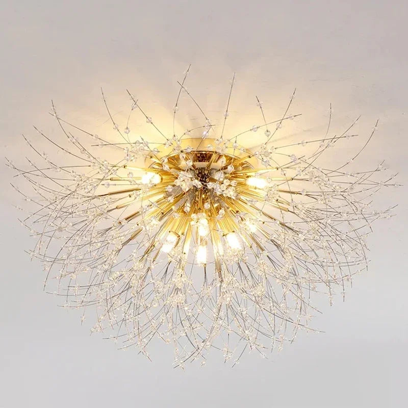 Modern Dandelion Crystal Pendant, Living Room, Dining Room, Bedroom Ceiling Light, Room Light, Fireball Decorative Light