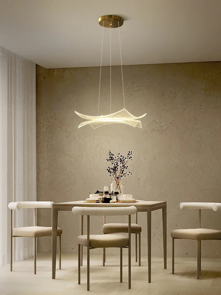 Acrylic chandelier creative luxury with decorative led lighting - view 4