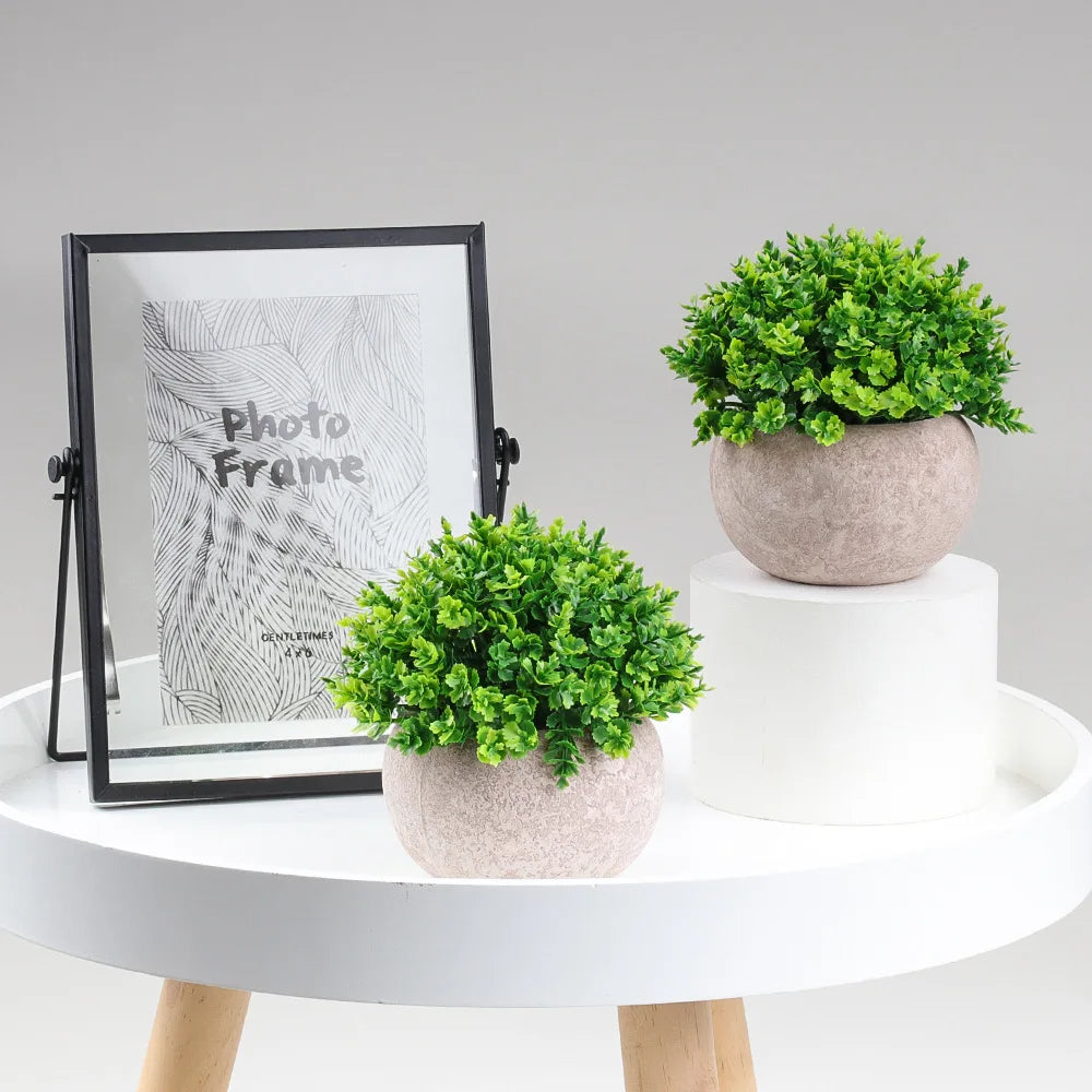 Artificial pot plant style bonsai for interior decoration - view 5