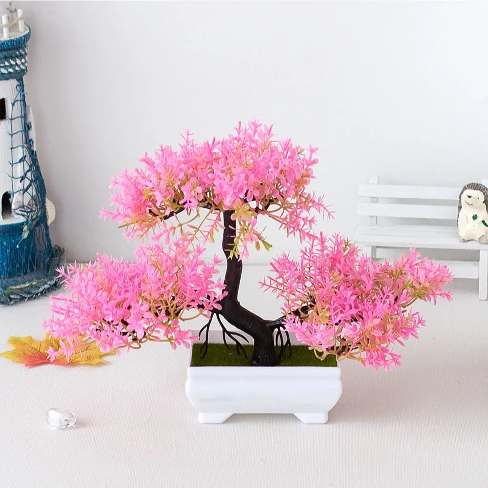 Artificial bonsai decorative plants in pot for garden zen - view 4