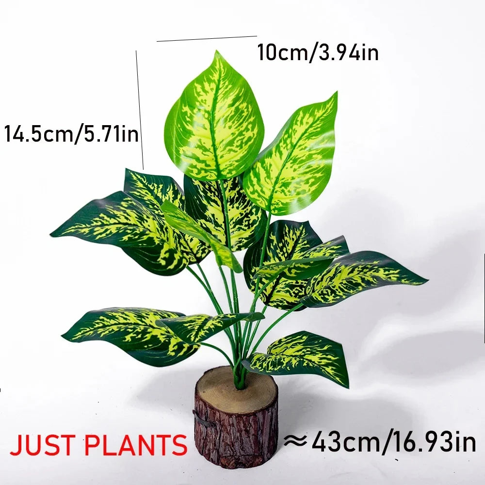 Artificial plant monstera tropical girdle for outdoor interior decoration - C