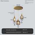 Vintage pendant light with crystal glass switch and shade - Disque 3 BCD / Warm White / 4 W (max. 100 W)