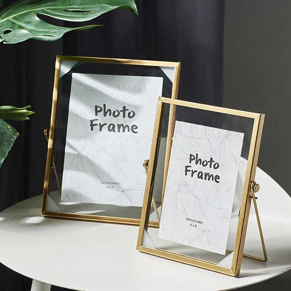Picture frame in gold metal Nordic wall decoration for baby and family - view 3