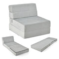 3 in 1 folding sofa bed, folding mattress, foam extra thick (15cm), sofa bed, floor mattress, folding mattress, guest mattress - Gray