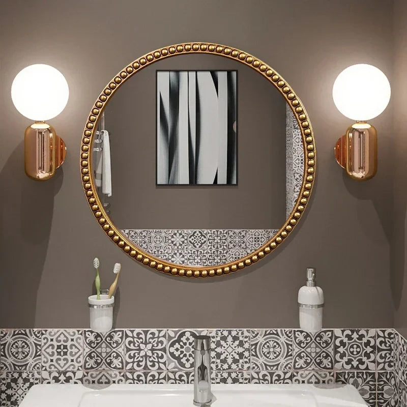 Decorative mirror oval wall in Nordic macrame for decoration - view 3
