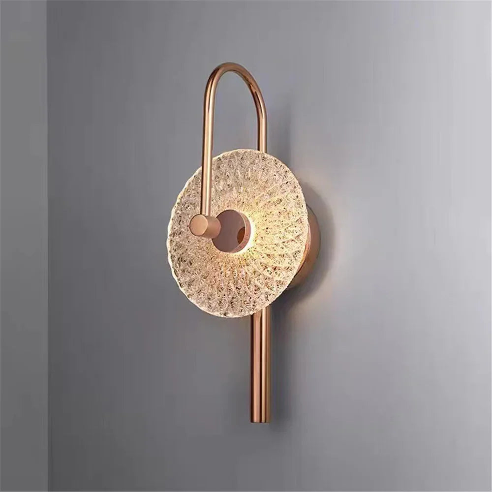 Led wall sconce in luxury glass for artistic lighting - view 3