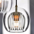 Modern glass chandelier for a creative interior