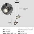 Art decorative glass design pendant light with modifiable gradation - 2 Heads