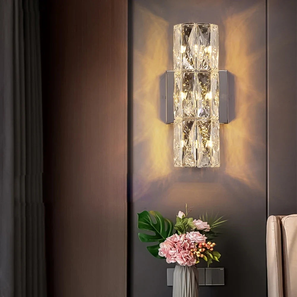 Modern wall sconce crystal for elegant interior decoration - view 3