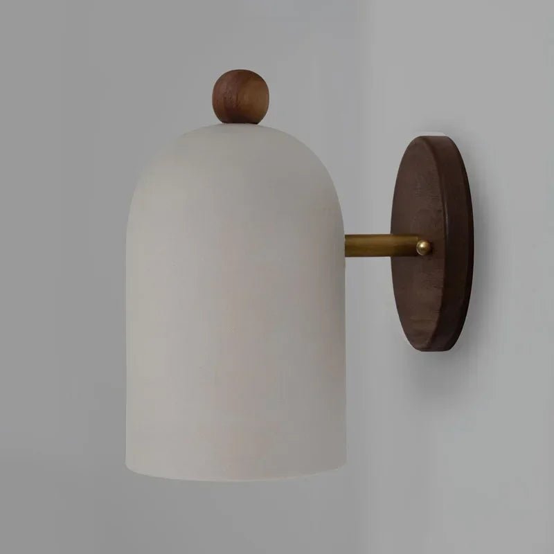 2024 Walnut Wood Iron, Simple Modern Wabi-sabi style, Wall Sconce for Bedroom, Bedside, Living, Dining Room, Corridor Aisle - view 4