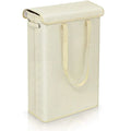 45L Slimline Laundry Hamper with Lid, Family Bathroom Life Clothes Pants Storage Dirty Clothes Basket  Folding Laundry Basket - white
