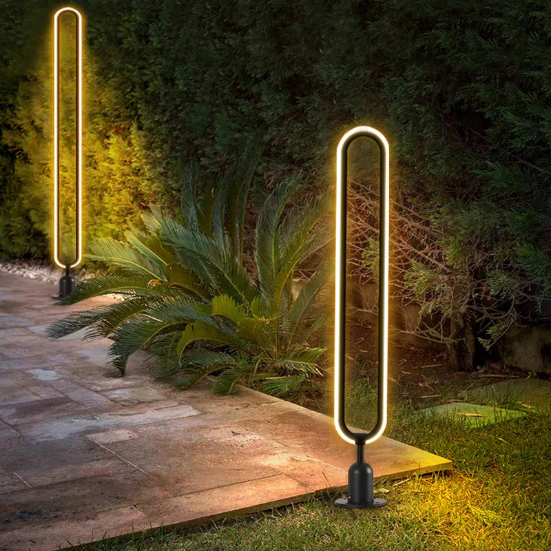 LED outdoor light round minimalist for garden and driveway - view 3