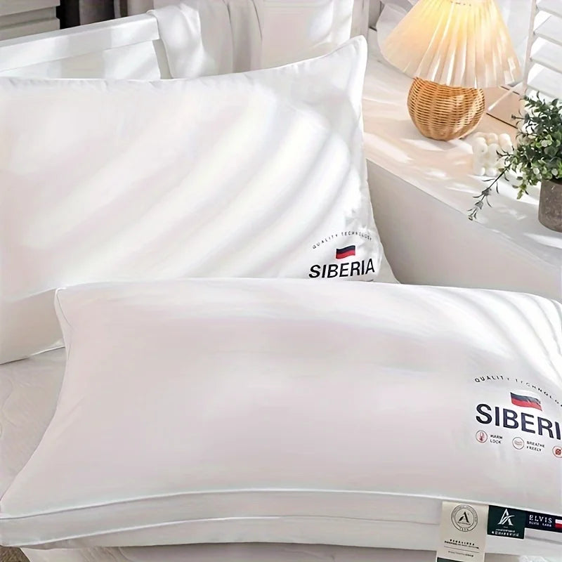 All Cotton Pillow with Thickened and Encrypted Core for Neck Protection, Available in 3 Heights, Bedroom Pillow, White - view 4