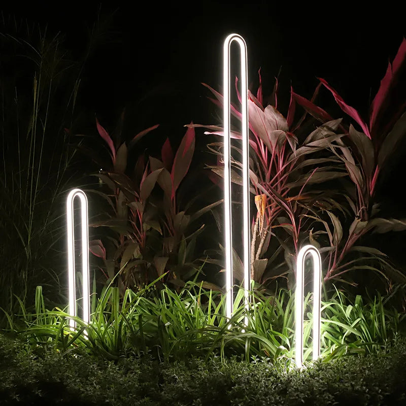 LED outdoor light round minimalist for garden and driveway - view 2